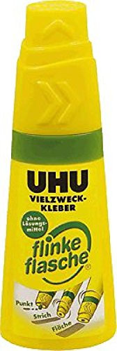 6 X UHU Alleskleber flinke flasche 40g OHNE LÖSUNGSMITTEL 46340