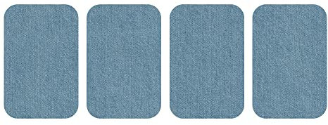 dalipo 05002 - Aufbügelflicken - Jeans 4er Pack, hellblau
