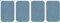 dalipo 05002 - Aufbügelflicken - Jeans 4er Pack, hellblau