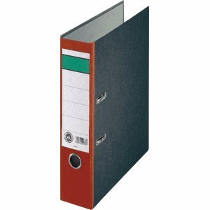 Centra 20 x Ordner Wolkenmarmor A4 80mm rot