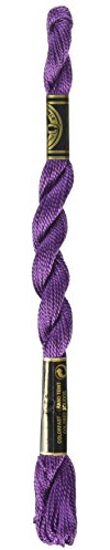 DMC 115 5-327 Pearl Cotton Thread, Dark Violet, Size 5