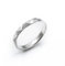 Silverly Frauen 925 Sterling Silber gehämmert Fertig 3mm Band Ring