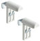 Ventanara® Universal Klemmträger ohne Bohren für Rollo und Jalousie Weiß 2er Set