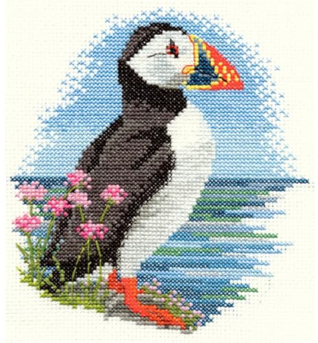 Derwentwater Designs Counted Cross Stitch: Puffin