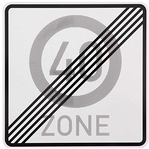 ORIGINAL VERKEHRSSCHILD ENDE ZONE 40 50. Geburtstag 274.1 Schild Zonenschild Straßenschild Schilder Verkehrszeichen Straßenschilder Straßenzeichen RA1