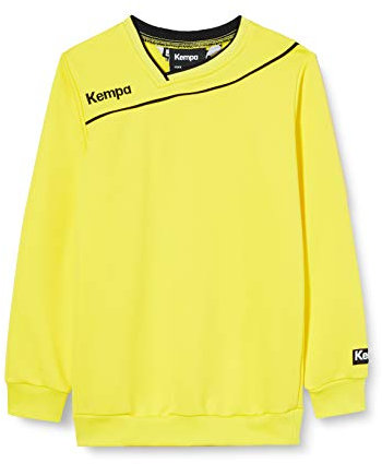 Kempa Gold Training Top Trainingspullover gelb Kinder limonengelb-schwarz, 128
