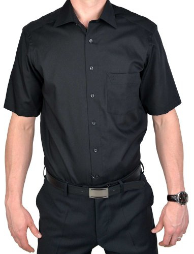 Marvelis Herren Businesshemd Kurzarm Non-Iron Modern Fit,Einfarbig,New Kent