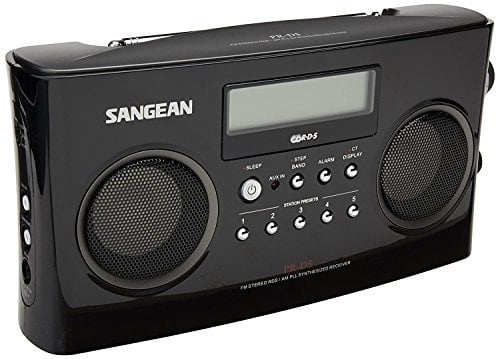 Sangean PR-D5 Black Portátil Digital Negro - Radio (Portátil, Digital, AM,FM, LCD, Naranja, Monocromo)