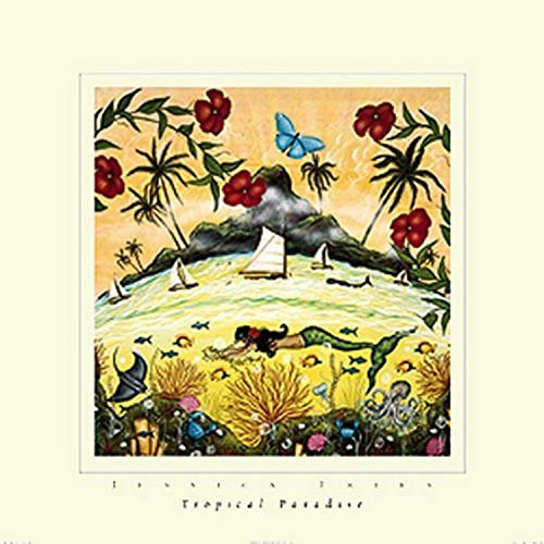 Buyartforless Jessica Fries Tropical Paradise Poster, 17,8 x 12,7 cm