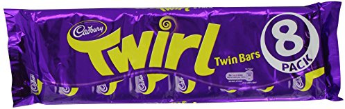 Cadbury Twirl 8 Bars (Pack of 4, Total 32 Bars)