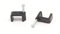 THE CIMPLE CO Dual Cable Clips, 100 PCS, Indoor/Outdoor Cord Management, 1/2 Inch Wire Clips for Coax, Ethernet, Electrical Wire, Nail Clips for Wires on Wall, 12 mm, Black