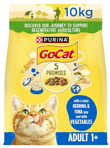 GO-CAT Herring and Tuna Dry Cat Food 10kg
