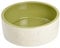 Petface Ceramic Dog Bowl with Bone Design, Cream/Green, 20 cm (Pack of 1)