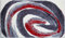 Grund COLANI Exklusiver Designer Badteppich 100% Polyacryl, ultra soft, rutschfest, ÖKO-TEX-zertifiziert, 5 Jahre Garantie, Colani 42, Badematte 70x120 cm, grau-rot