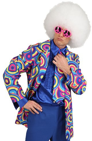 PARTY DISCOUNT NEU Krawatte Crazy, blau