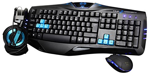 Kit Mouse + Tastiera E blue Gaming Cuffie EKM806BLUS-IU