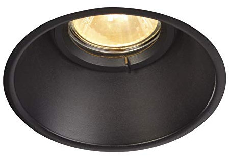 SLV LED Einbaustrahler HORN-O, rund, IP21 | Dimmbare Decken-Lampe zur Beleuchtung innen | LED Spot, Fluter, Deckenstrahler, Deckenleuchte, Einbau-Leuchte | 1-flammig, GU10 QPAR51