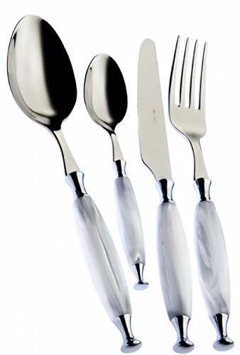 Casa Bugatti Set 49 Posate Country Bianco