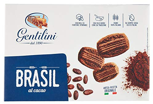 Gentilini Brasil Biscotti al Cacao - 5 pezzi da 250 gr