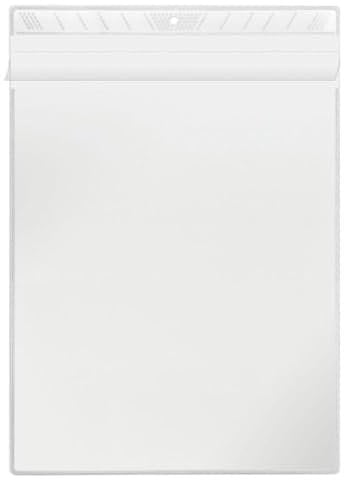 VELOFLEX 3304000 - Sichttasche DIN A4, Schutzhülle, Sichthülle, Aufhängehülle, zum Aufhängen, glasklar, 100 Stück