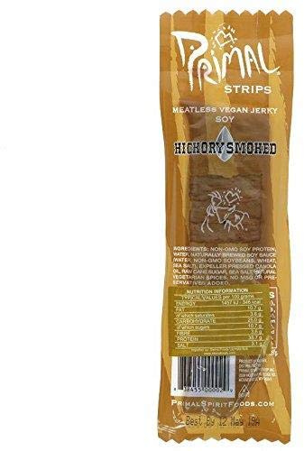 Primal Vegan Jerky Soy - Hickory Smoked Jerky - 24 x 28g