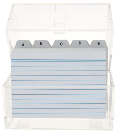 6x Karteikasten DIN A6 & 600 Karteikarten + Register