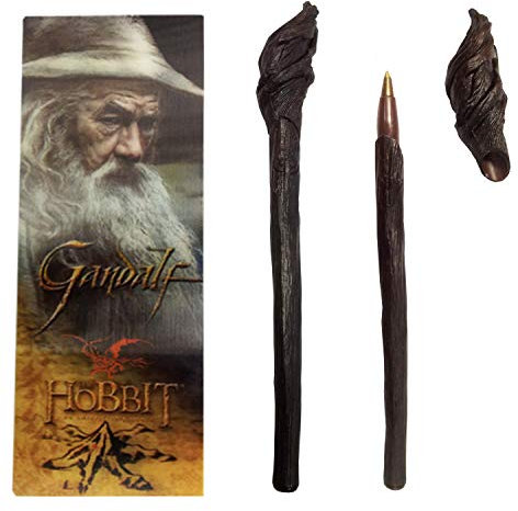 The Noble Collection Gandalf Stabschreiber und linsenförmiges Lesezeichen