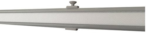 Garduna 60cm Aluminium Paneelwagen/Schiebewagen inkl. Beschwerung # silber # für Flächenvorhänge/Schiebegardinen