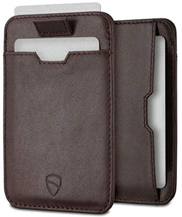 Vaultskin Chelsea Mens RFID Blocking Slim Leather Card Wallet - Minimalist Front Pocket Cardholder