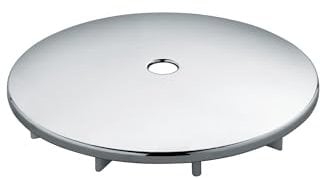 KLUDI Tasso 90 Duschablauf Abdeckung, Wannenabläufe, 116 mm Duschablauf Deckel, Duschdeckel für Dusche und Badewanne, Duschabfluss Abdeckung in Chrom, 7137005-00