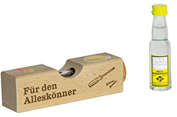 Weisenbach - Wasserwaage (Holz, klein) - für den Alleskönner - 20 ml Waldhimbeergeist