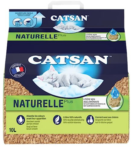 Catsan Set 4 Streu Natürliche mehr für Katzen 10 L
