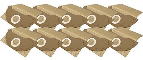 Heavy Industrial Construction Site Trade/Paper Vacuum Cleaner Bags for Karcher 69043220/322 10 Staubsaugerbeutel Kärcher MV2, 6.904-322