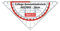 Aristo AR23003 College Geometriedreieck mit festem Griff (Hypotenuse 16 cm, Tuschenoppen und Facetten, Polystyrol) transparent