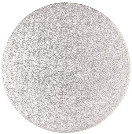 Culpitt Cake Board, Cake Drum, Silver Fern, 13 Inch (330mm) Round, 0.5 Inch (13mm) Thick, (Single Pack)
