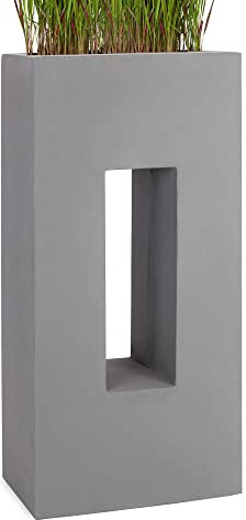 Pflanzwerk® Pflanzkübel Vista Grau 92x45x27cm *Frostbeständig* *UV-Schutz* *Qualitätsware*