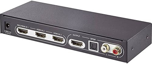 SpeaKa Professional SP-5441116 3 Port HDMI-Switch UHD 4K @ 60 Hz