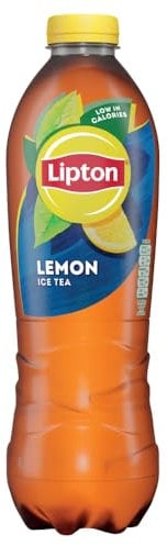 Lipton Lemon Bottled Ice Tea 1.25 L, low calorie soft drink, 100% black tea extract