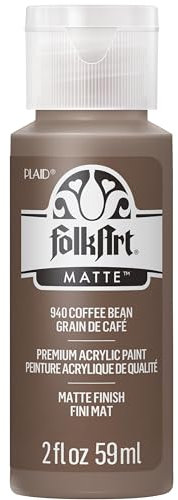 FolkArt Acrylic Paint in Assorted Colors (2 oz), 940, Coffee Bean