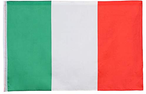 Atosa-24507 Atosa-24507 Drapeau Italie 135 x 80 cm Coupe du Monde de Football et de Sport Vert/Blanc/Rouge (24507)