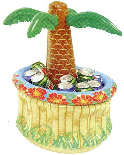 Spassprofi Palme mit Getränkekühler aufblasbar, 60 x 40 cm Hawaii Sektkühler Cooler Getränke