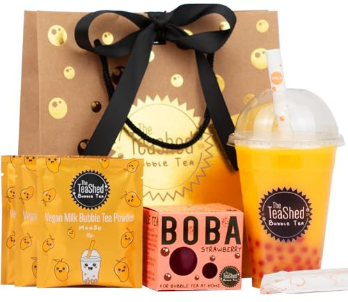 Bubble Tea Kit Gift Set with 3 Servings | Make Boba Tea at Home | The TeaShed