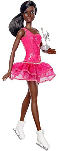 Mattel Barbie FCP27 Eiskunstläuferin Puppe (brünett)