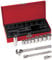 Klein Tools 65504 3/8 Zoll Steckschlüsselsatz mit 12-kant und 6-kant und Zündkerzenstecknüsse, 2 Verlängerungen, Ratsche, Koffer, 12-tlg