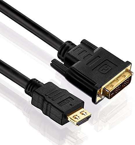 PureLink PI3000-015 HDMI auf Single Link DVI Verbindungskabel (2K FullHD (1080p), Ethernet), HDMI-A Stecker auf DVI-D Stecker (18+1), Zertifiziert, 1,50m, schwarz
