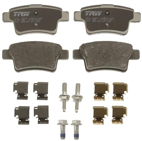 TRW GDB1692 Bremsbelagsatz Scheibenbremse für Citroen C4 Picasso I Großraumlimousine (UD_) 2006-2015 Hinterachse und Andere Fahrzeuge