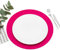 FILU Platzsets aus Filz 4er-Pack Pink rund (Farbe und Form wählbar) 35 cm Durchmesser