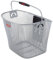 KLICKfix Farradtasche Uni Korb, Feinma. Silber Lenkerkorb, 25 x 36 x 26 cm