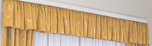 Georg Chr. Wirth Querbehang Jana aus Dekostoff mit Ranken Muster Querbehang, Gold, 30X450 cm