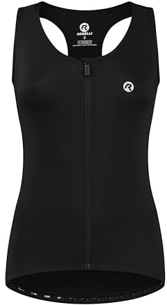 Rogelli Abbey Radtrikot Damen - Armellosen Fahrradtrikot - Schwarz - Größe L